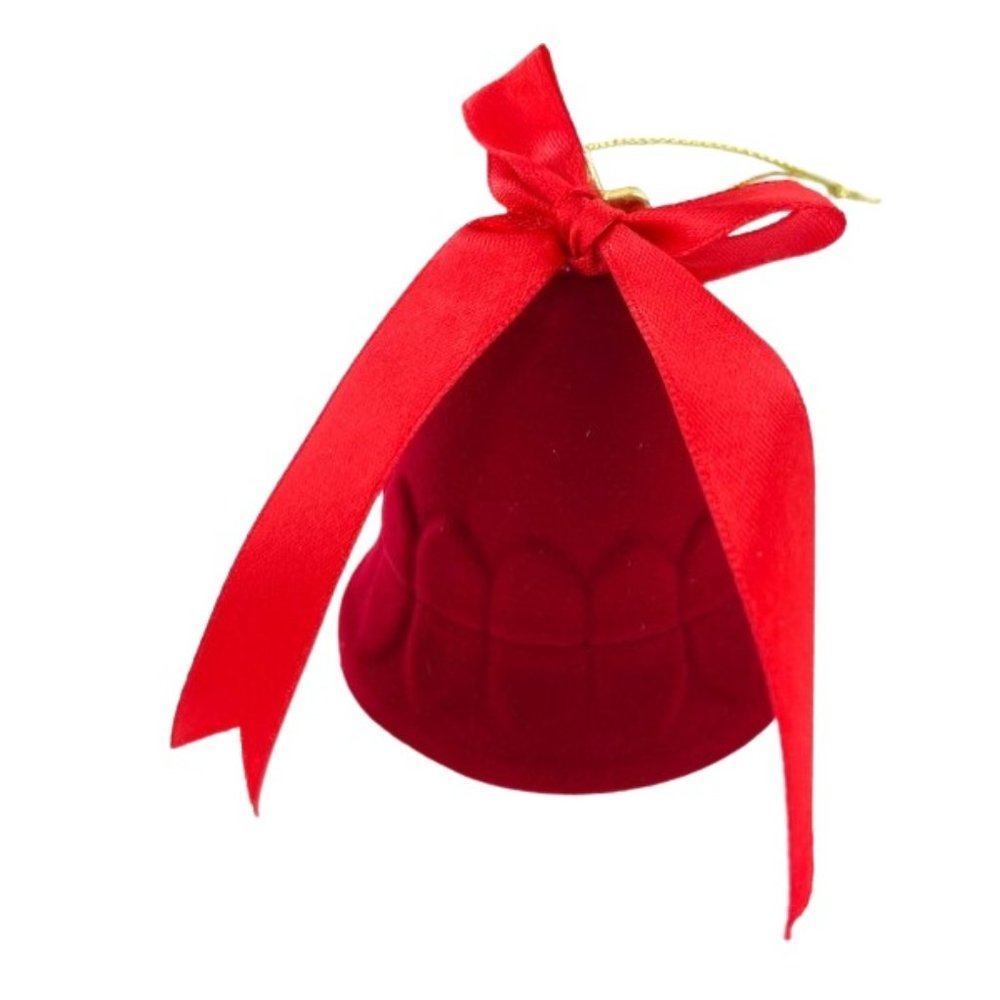 Holiday Bell with Swarovski earrings - Jewelry Box Ornament